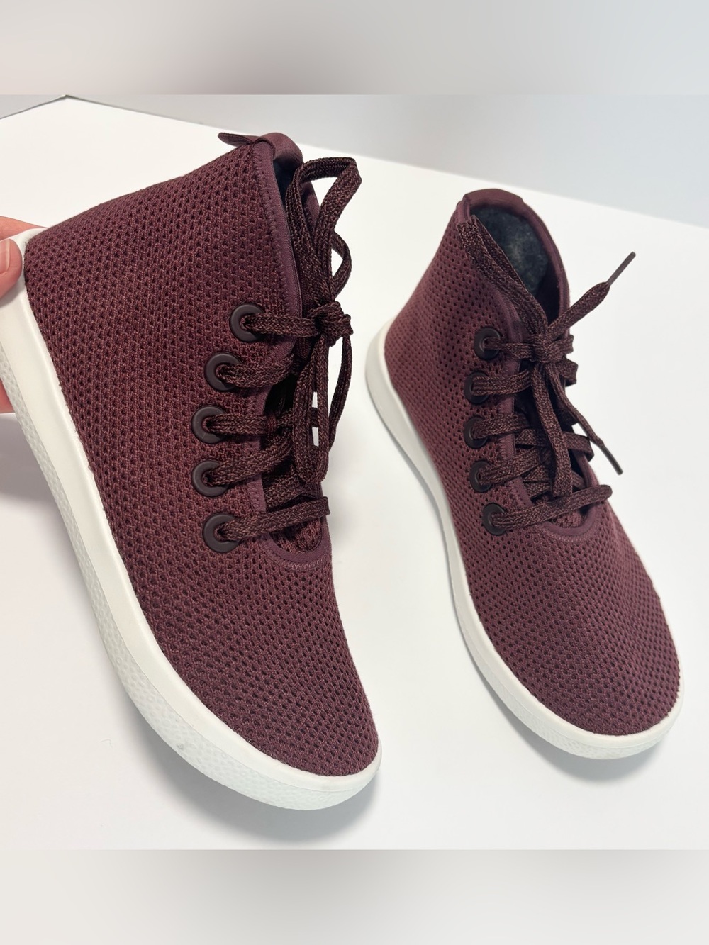 Allbirds Maroon Tree Topper High Top Sneakers